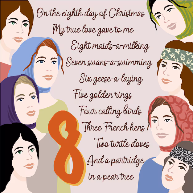 Day 8: 8 Maids A-milking