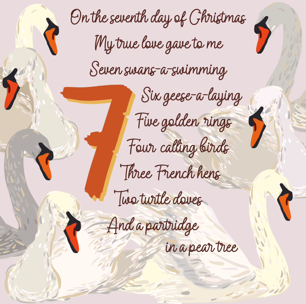 Seventh day of Christmas, Seven Swans a-swimming